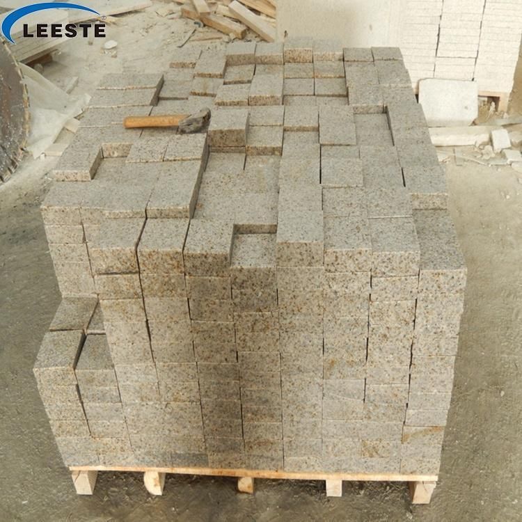 G682 Rusty Yellow Granite Natural Yellow Granite Polished Slabs Sawn Cut Cubestones