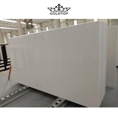 SGS/NSF/BV Certificate Quality Warranty Artificial Stone Sparking Snow White Quartz Stone Slab in Stock