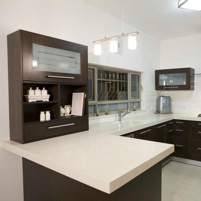 China Cheap Price Pure White Marble Countertops Quartz Stone for Kitchen