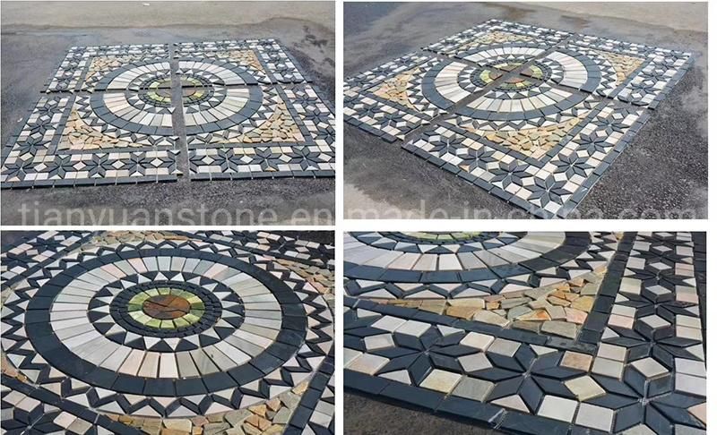 Directly Factory for Natural Flooring Slate Mosaic Pattern