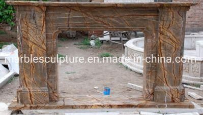 Factory Price Natural Stone Marble Fireplace Indoor Decoration (SYMF-158)