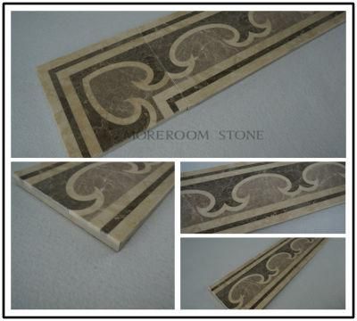 Marble Stone Waterjet Inlaid Stone Borders Design