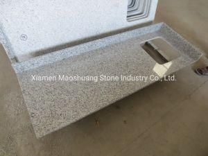 Luna Pearl Granite Vanity Top with Back and Side Splash
