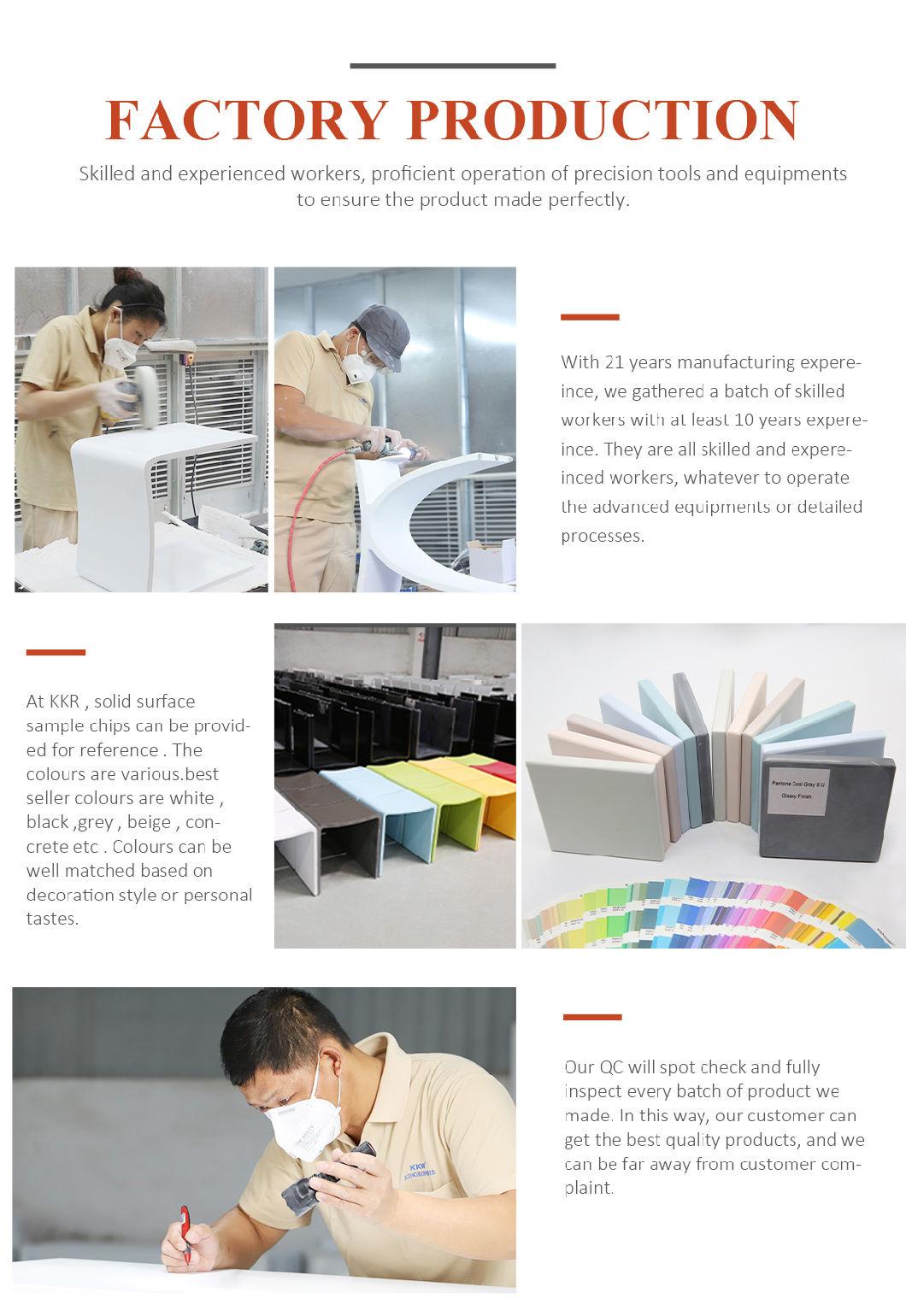 Sanitary Ware Durable Solid Surface Stone Shower Stool European and American Popular Models