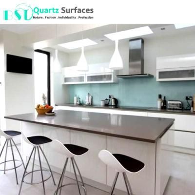 Chinese Heat Resistent Cheap Grey Quartz Countertops