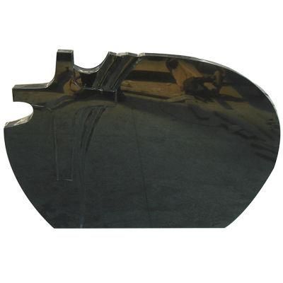 China Black Granite Funeral Memorial Cross Headstones for Graves