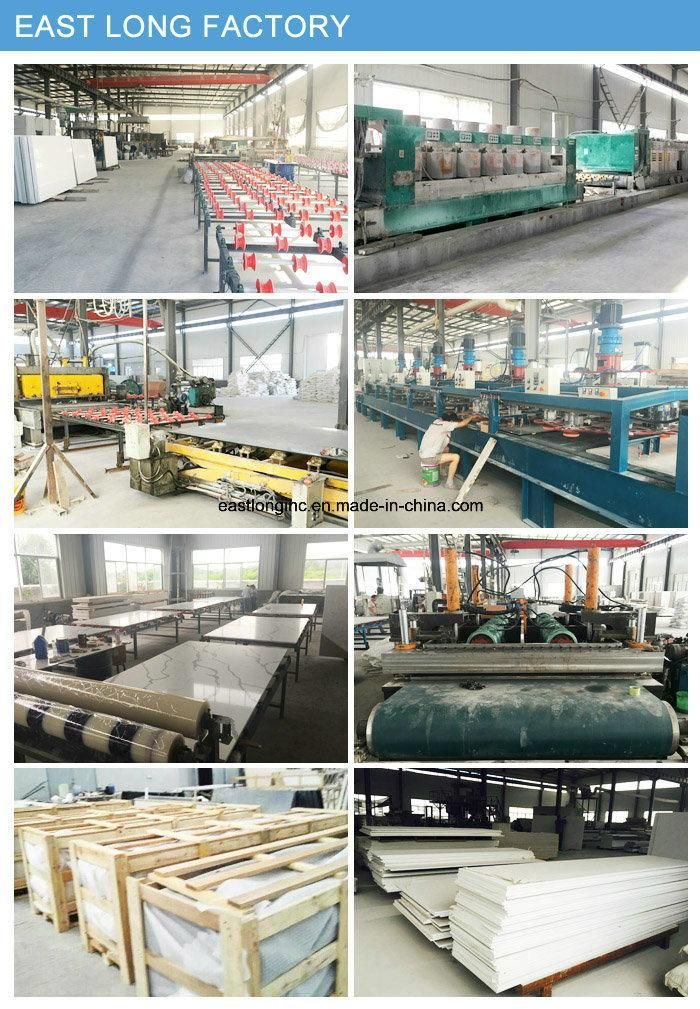 Top Rated Quartz Material Artificial Stone for Kitchen Countertop/ Home Decoration/ Building Material