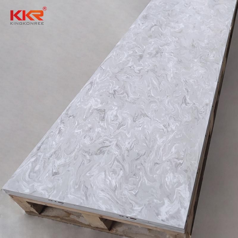 Texture Marble Acrylic Solid Surface Sheet Apply to Kitchentop Tabletop