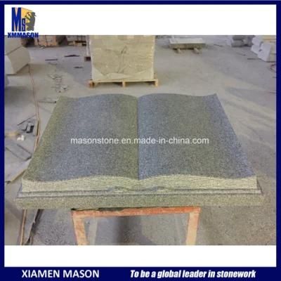 Book Shaped Granite Headstone for Memorial