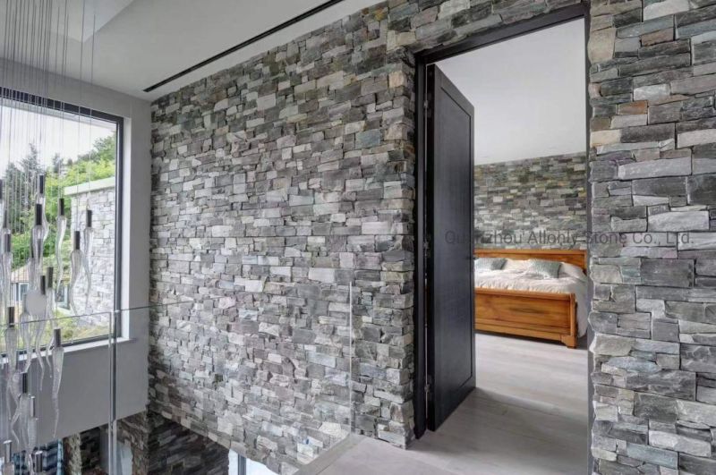 Natural Exterior Wall Panels Slate Large Stacked Stone for Exterior Decoration