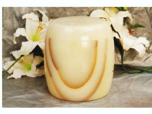 Natural Stone Marble Cremation Urn Polished High Quality for Funeral Cemetery