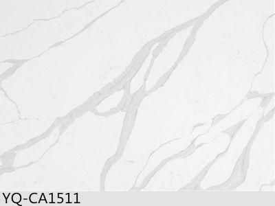 Solid Surface White/Grey/Black/Yellow/Crystal/Calacatta/Carrara Quartz for Countertops/Vanitytops