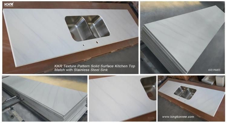 Kitchen Project Solid Surface Quartz Stone Counter Top