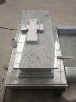 Cheap Light Grey Granite for Tombstones Slabs Headstones