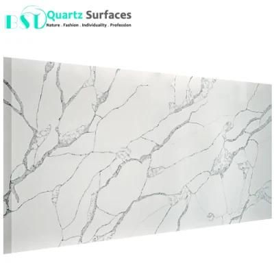 Calacatta Man Made Quartz Stone Slab for Countertops