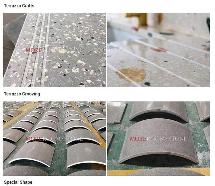 Natural Porcelain Sintered Stone Terrazzo Pattern Countertops, Big Slab, Background Wall