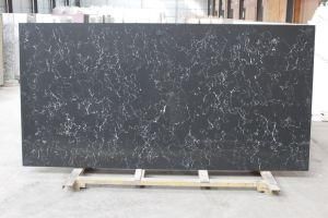 White Vein Black / Quartz Slab for Kitchen/Bathroom/Wall/Floor