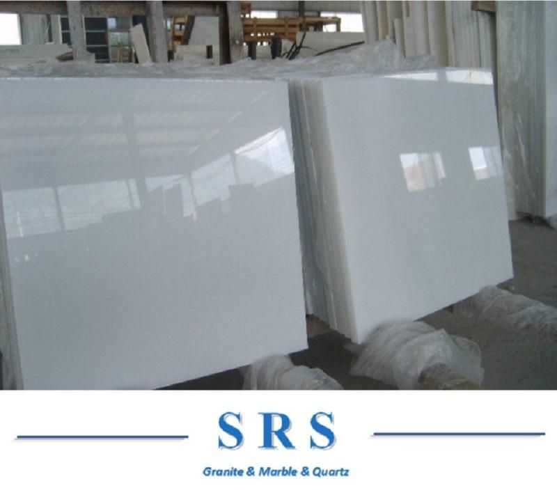 Polish Pure White Marble for Floor Tile