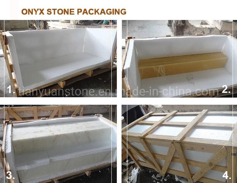 Polished Yellow Marble Stone Agate Onyx Slab