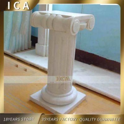 Small Size Decorative Stone Columns Marble Pillar