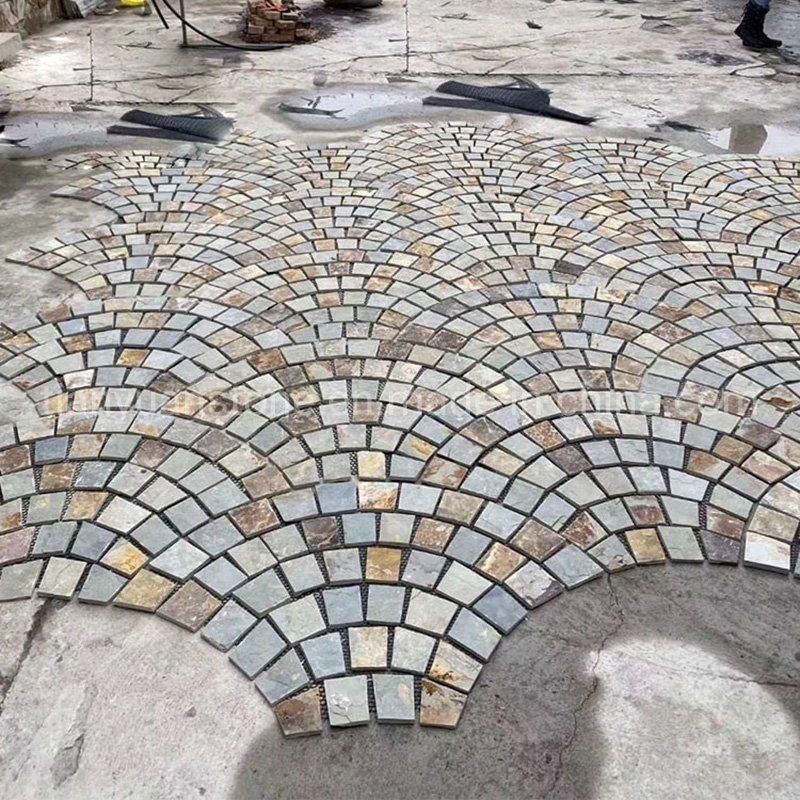 Tumbled G603 Granite Cobble Stone Paver