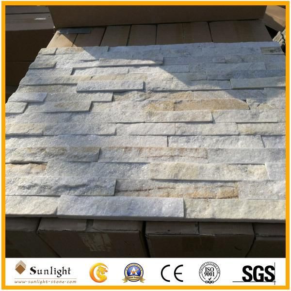 White Quartzite/Slate Culture Stone for Wall Facade Tiles