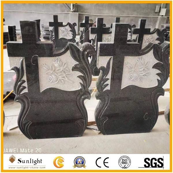 Fast Delivery Quality Assurance G654 Padang Dark Black Granite Tombstone/Monument