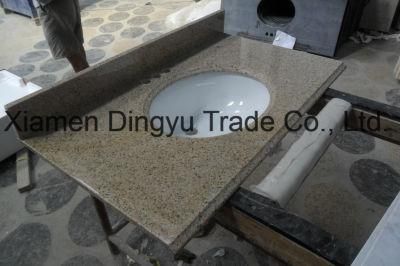 Prefab Vanity Top Undermount Sink Kitchen Tops Bar Top Natural Polished Granite Countertop for Home and Hotel