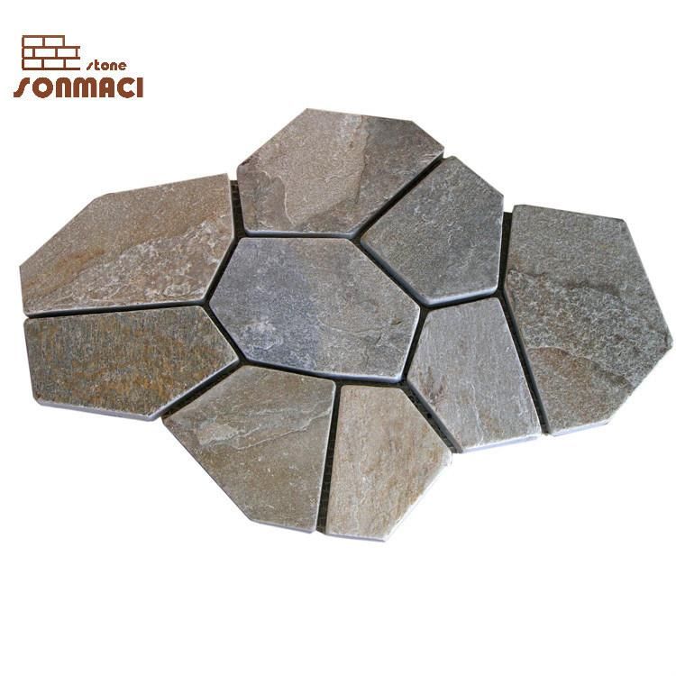 Rusty Flagstone Mats Irregular Paving Stone