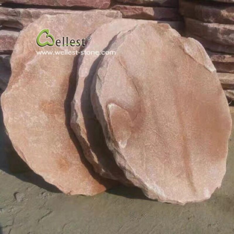 Sandstone Garden Landscaping Stepping Stone, Round Stone Steppers