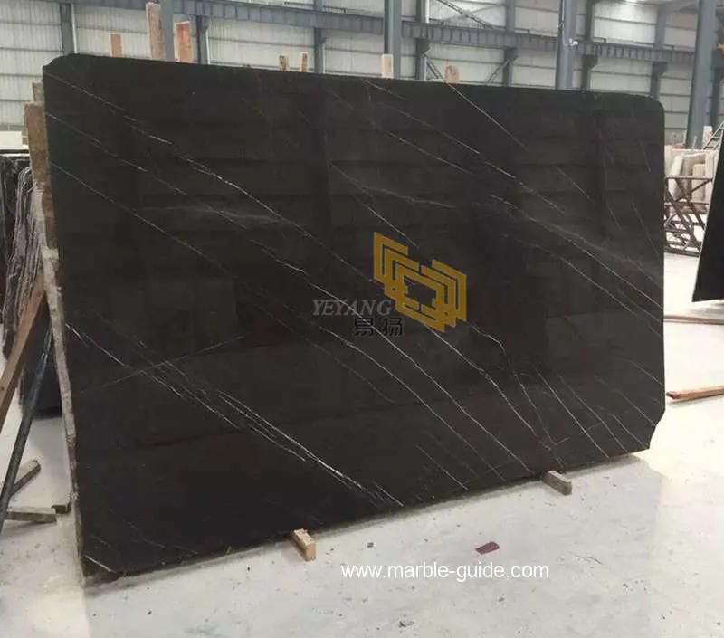 Natural Polished Petra Dark Gray Marble Stone Tile/Slab for Kitchen/Wall/Bathroom/Flooring/Vanity Top