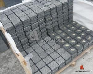 G684 Black Granite Cobblestones for Driveway Paving &amp; Landscape