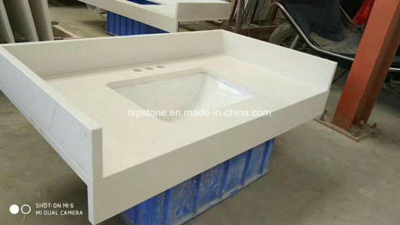 Popular Red Crystal Artificial Quartz Stone Slab