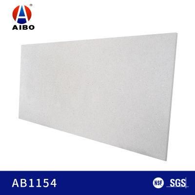 Custom Size Engineered Pure Color Big Grain Quartz Stone Kitchen Countertops