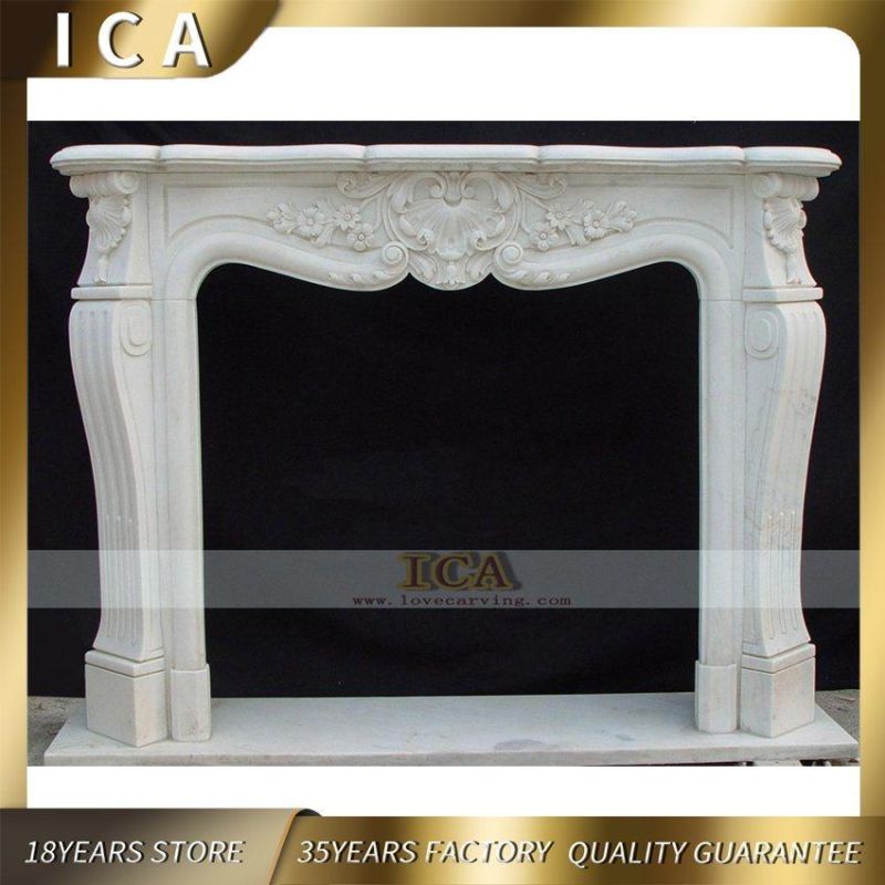 Marble Fireplaces Hand Carved White Marble Villa Fireplace