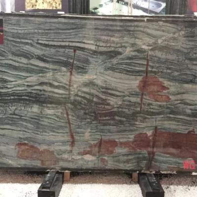 Australia Green Polished Marble Slabs for Interior Flooring Wall Decoration