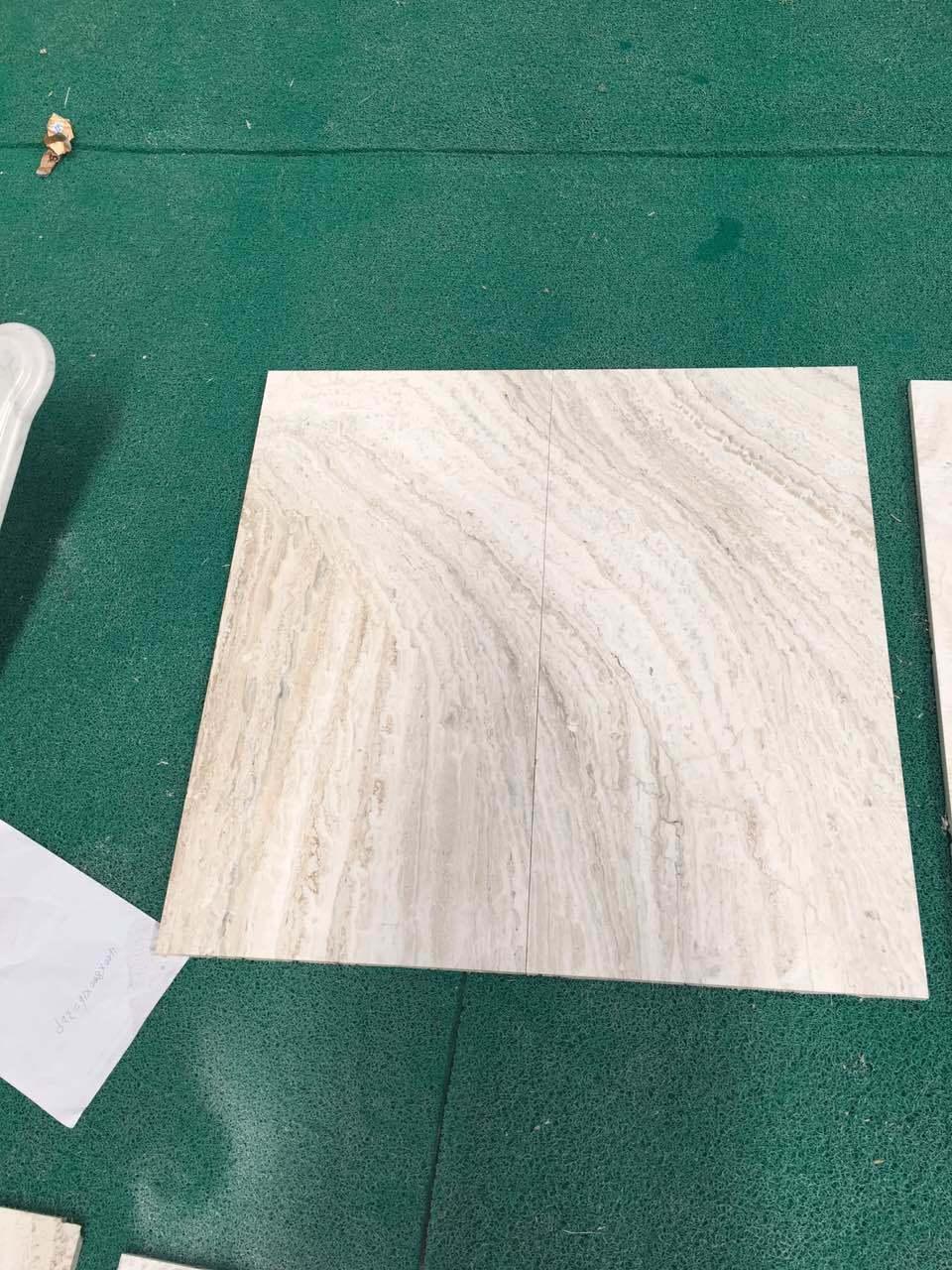 Honed Super White Travertine Cut-to-Size for Sale