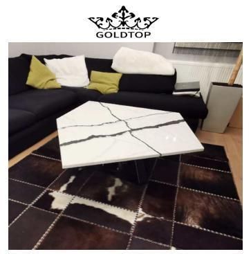 Expert New York Polished Calacatta Stone Artificial Quartz for Kitchen Table Tops Countertop