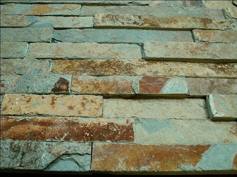 Quartzite Cement Slate Wall Panel Cultured Stone for House