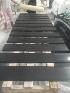 Pure Black Quartz Threshold Countertop