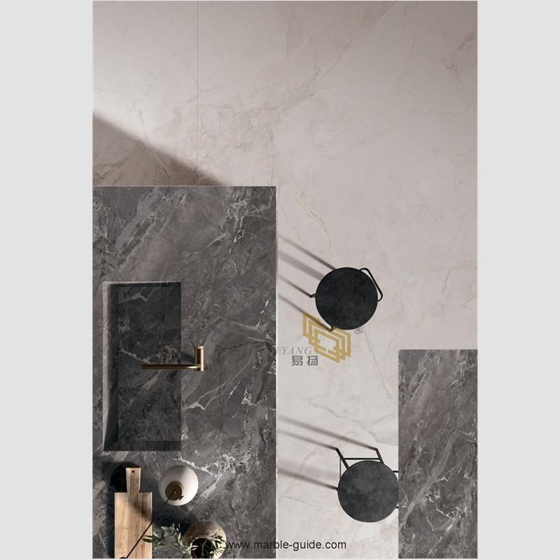 Artificial Stone Gray Sintered Stone Imitation Marble for Flooring/Countertop/Kitchen Island