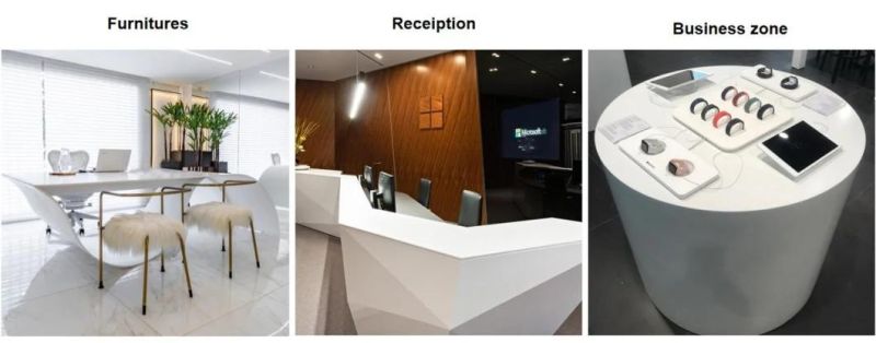 Acrylic Solid Surface for Artificial Marble Stone Sheets for Kitchen Counter Top Bathroom Vanity Tops and Shower Wall Panel
