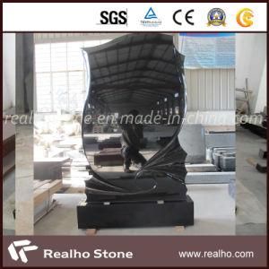 Russia Styles Absolute Black Granite Headstones for Graves