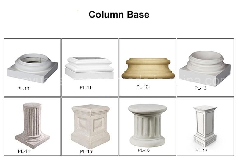 Garden Home Architectural Decorative Carved Stone Roman Pillars Marble Carving Greek Tapered Column for Indoor Outdoor Decoration