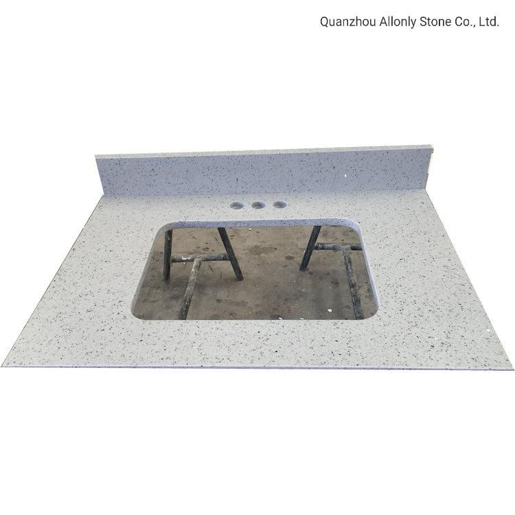 Bathroom Vanity Units Solid Surface Top Quartz Stone Vanity Top