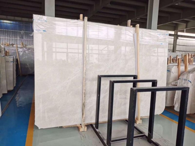 China Factory 1.6mm 1.8mm Thick Polished Beige Burdur Beige Marble Slabs