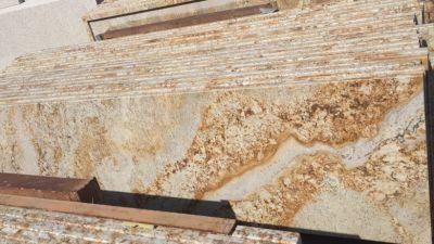 High Quality Natural Golden Snow Mountain Granite Countertop Kitchen Countetop