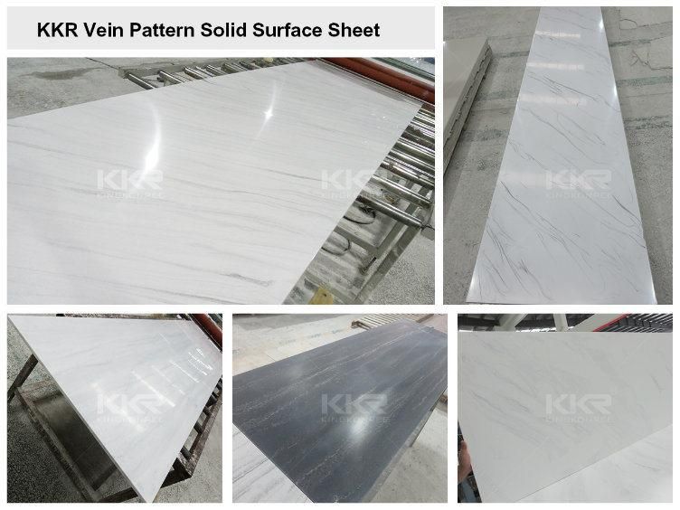 Glacier White Home Decoration Supply Artificial Stone Solid Surface Corian Shower Wall Panel Polymer Big Slabs