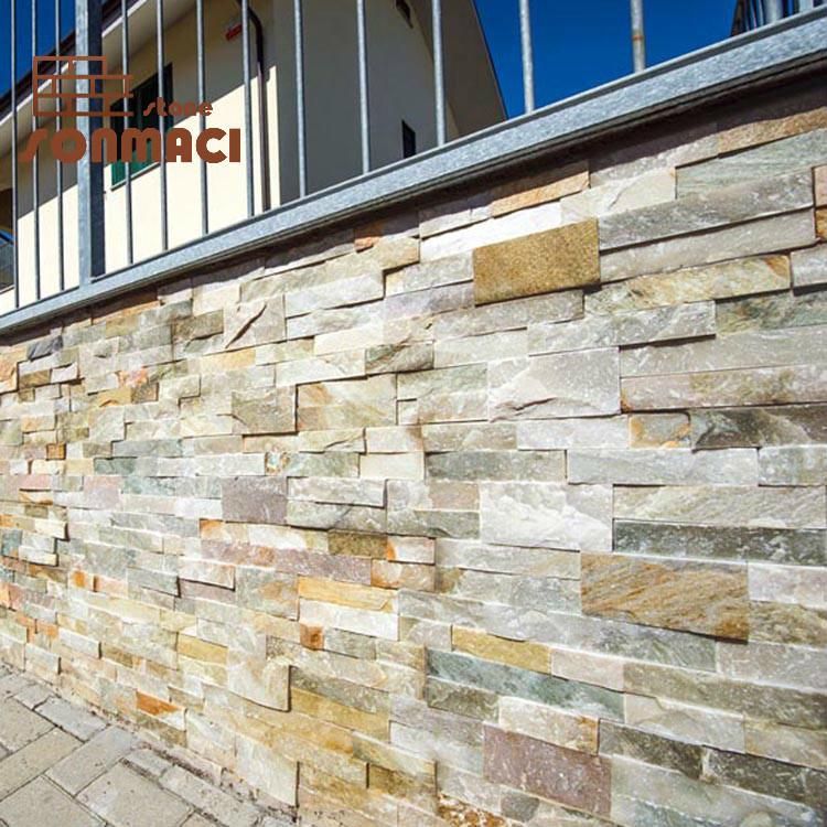 18X35 P014 Natural Slate Wall Facade Stone Cladding