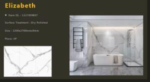 1200X2700X9mm Thin Porcelain Slab Sintered Stone for Kitchen, Dinner Countertop, Furniture Surface, Background Wall